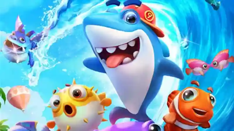 ฉากปลาและเป้าหมายใต้น้ำสำหรับการเล็งยิงในเกม